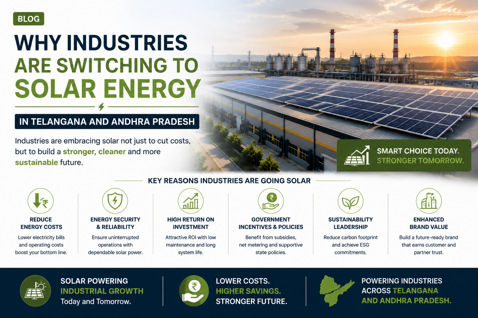 Why Industries Are Switching to Solar Energy in Telangana and Andhra Pradesh